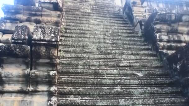 Tempel Und Mönche Kambodscha — Stockvideo