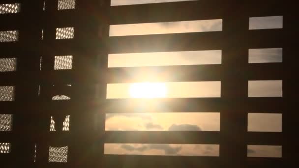 Słońce Świeci Zasłonami — Wideo stockowe