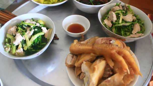 Repas Vietnam Dans Nouvelle Année — Video