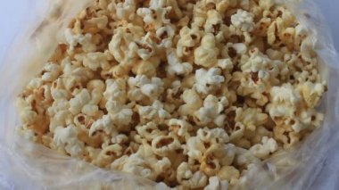 Beyaz Mısır Plastik torba içinde içeren