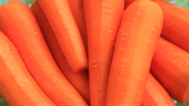 La zanahoria en la cesta — Vídeo de stock