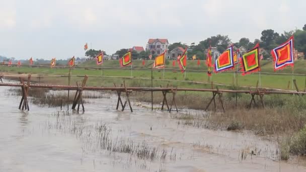 La orilla del río — Vídeos de Stock