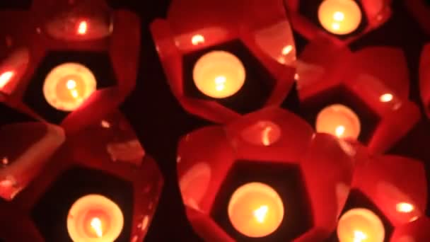 As velas no festival tradicional, vietnam — Vídeo de Stock