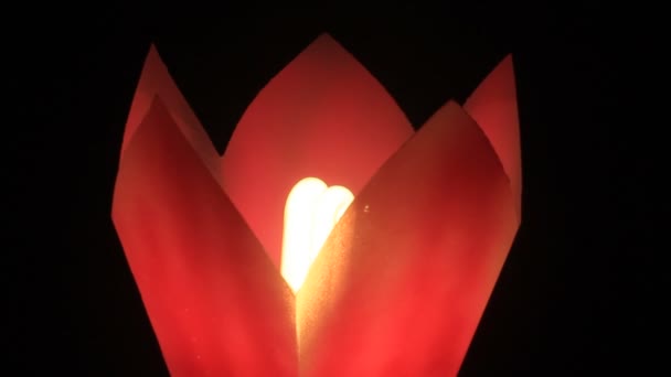 Las velas en el festival tradicional, vietnam — Vídeo de stock