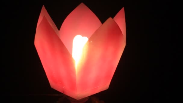 Svíčky v tradiční festival, vietnam — Stock video