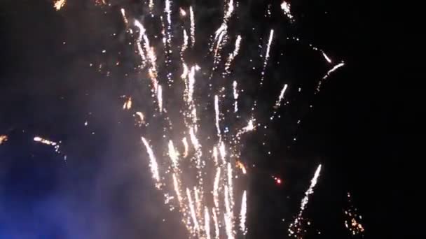 Feuerwerk in einem traditionellen Festival, Vietnam — Stockvideo