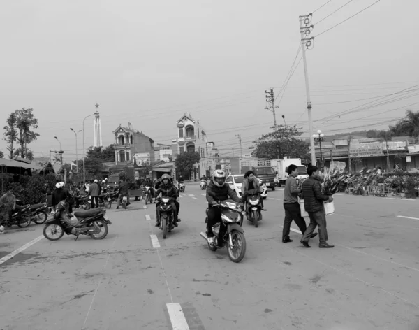 Trou asiatique sur le marché rural — Photo