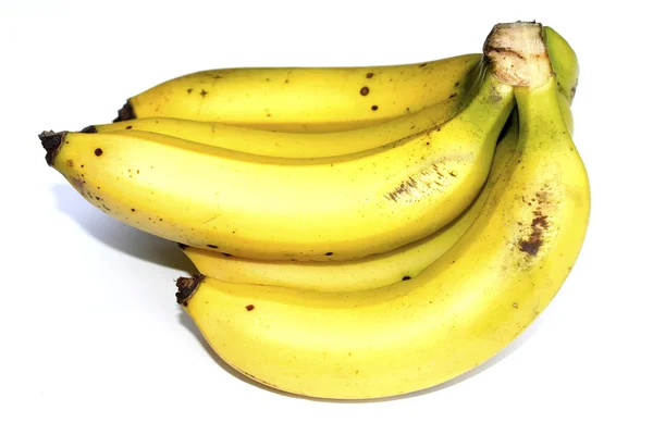 Reife Banane isoliert auf weißem Hintergrund — Stockfoto