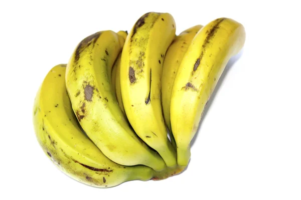 Banane mûre isolée sur fond blanc — Photo