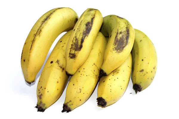 Reife Banane isoliert auf weißem Hintergrund — Stockfoto