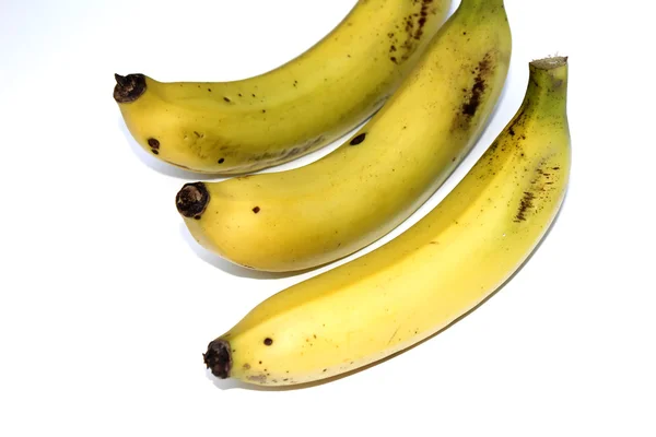 Reife Banane isoliert auf weißem Hintergrund — Stockfoto