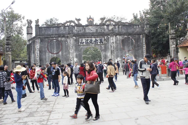 People attended traditional festival — Stock Photo, Image