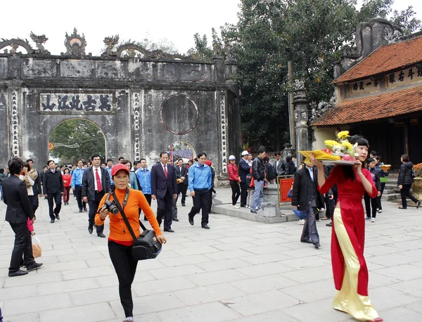 People attended traditional festival — Stock Photo, Image