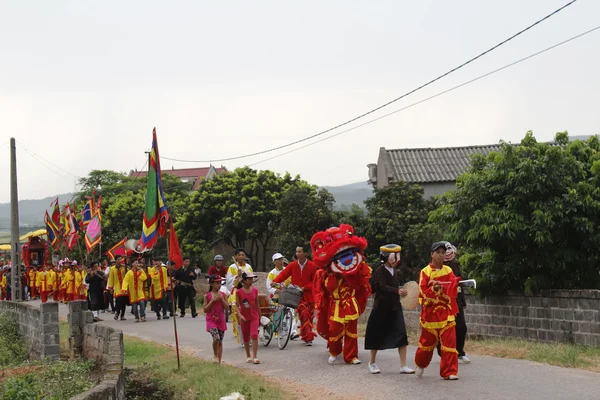 Gente asistió al festival tradicional — Foto de Stock