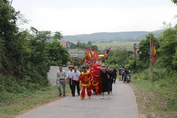 People attended traditional festival — Stock Photo, Image