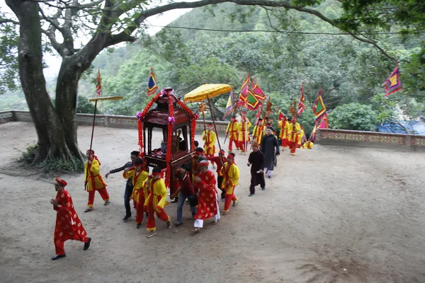 People attended traditional festival — Stock Photo, Image