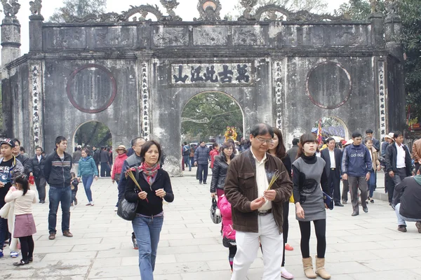 People attended traditional festival — Stock Photo, Image