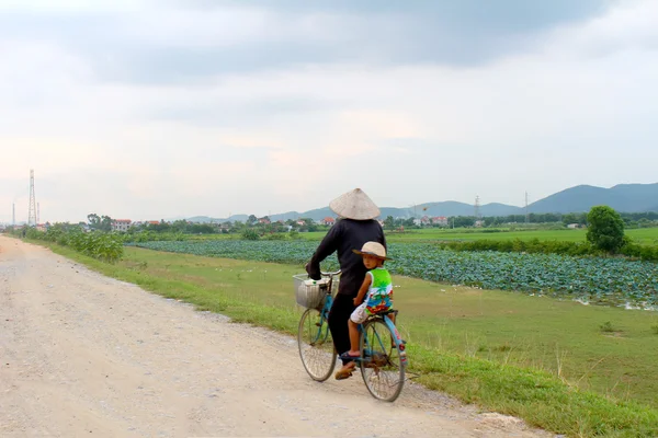 Asyalı kadın yolda binmek 