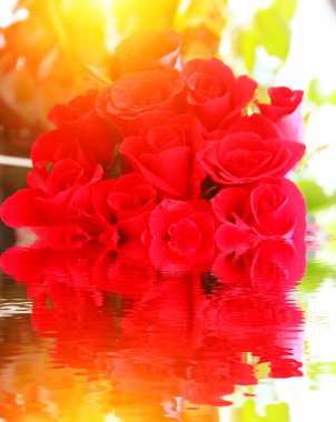 Güzel bir buket gül