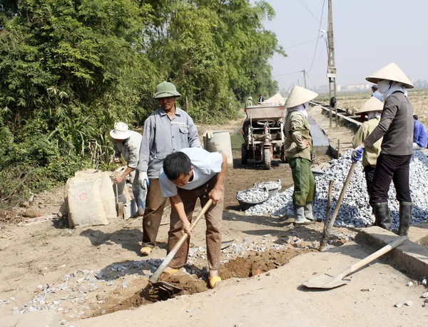 Repairing of concrete road — Stock Photo, Image