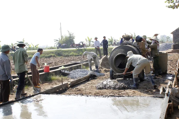 Repairing of concrete road — Stock Photo, Image