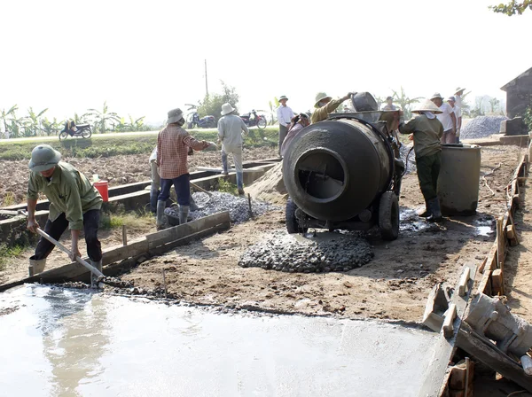 Reparación de carreteras de hormigón — Foto de Stock