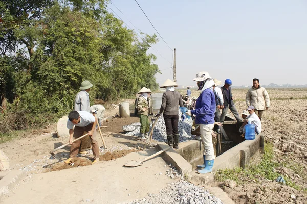 Reparação de estrada de concreto — Fotografia de Stock