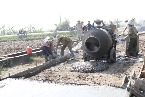 Réparation de routes en béton — Photo