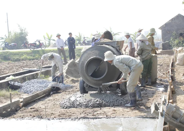 Repairing of concrete road — Stock Photo, Image