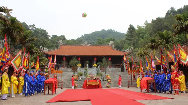 Group attended traditional festival — Stock Photo, Image