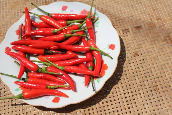 El chile en el plato — Foto de Stock