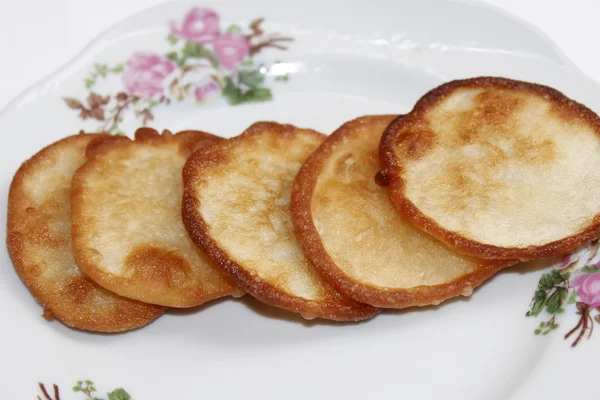 Friterad sötpotatis tårta — Stockfoto