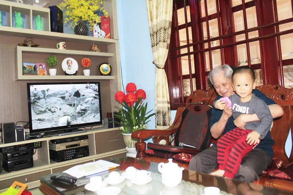 Grandfather and grandson — Stock Photo, Image