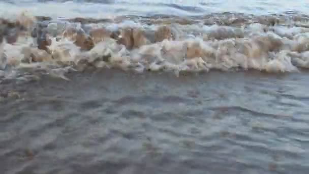 Vlny na pláži — Stock video