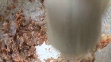 shrim ve yengeç harç ve havaneli gıda işleme