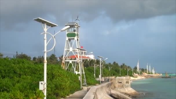 Rotor wind and sky — Stock Video