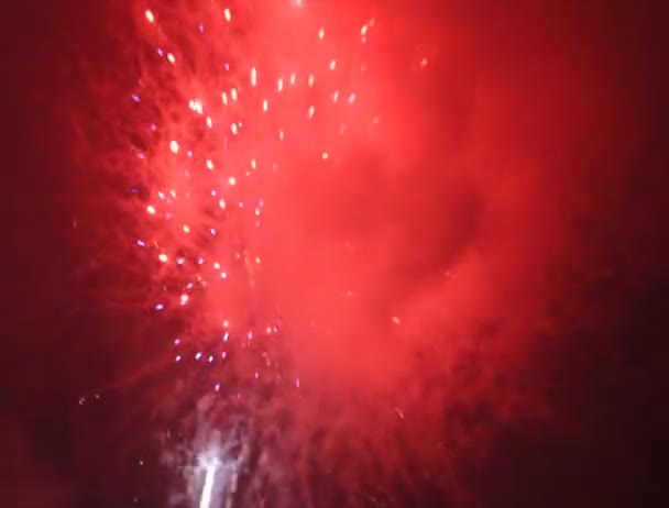 Silvesterfeuerwerk — Stockvideo