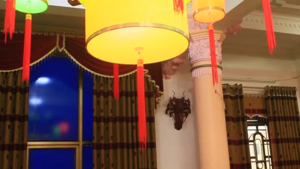 Colorful lanterns — Stock Video