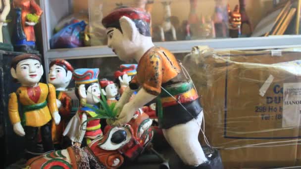 HAI DUONG, VIETNAM, artigiani e marionette in Vietnam — Video Stock