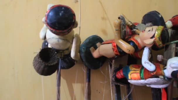 HAI DUONG, VIETNAM, artigiani e marionette in Vietnam — Video Stock