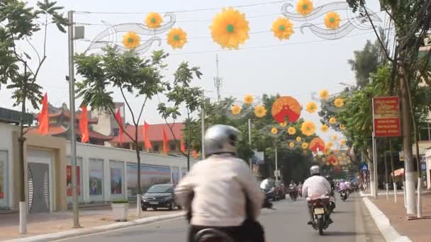 Hai Duong, Vietnam, október, 3: Forgalom Vietnamban október 3, 2014, Hai Duong, Vietnam — Stock videók