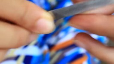 Kız süsleme tırnak