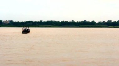 Kırsal Nehir teknesinde yolcu, Asya