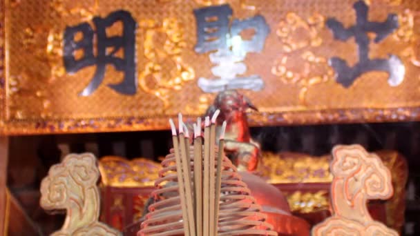 Templo en Asia rural — Vídeos de Stock