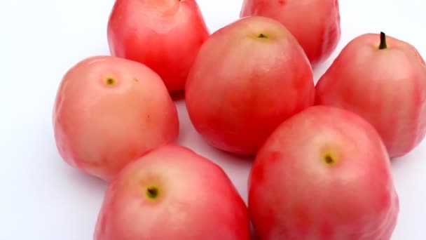 Delicious ripe plums — Stock Video