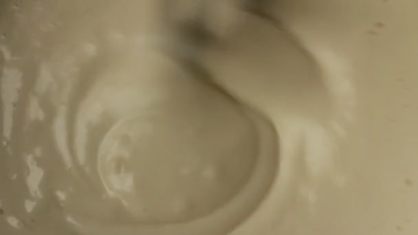 米粉と肉からケーキを作る — ストック動画