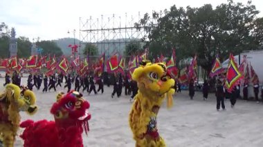 Vietnam 'daki festivallerde geleneksel dövüş sanatları gösterisi
