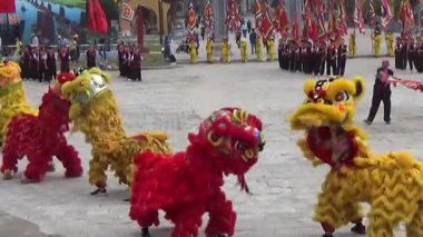 Vietnam 'daki festivallerde geleneksel dövüş sanatları gösterisi