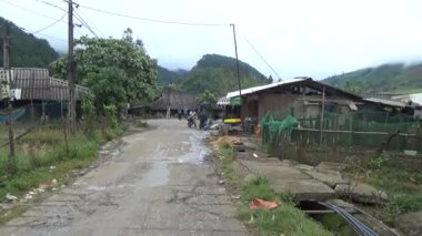 28 Ekim 2025. Mu Cang Chai, Yen Bai, Vietnam. Vietnam dağlarındaki köy.