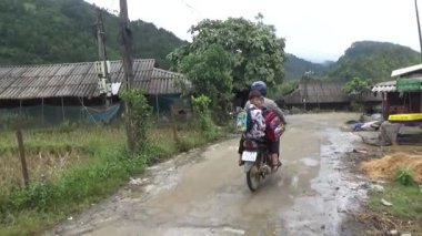 28 Ekim 2025. Mu Cang Chai, Yen Bai, Vietnam. Vietnam dağlarındaki köy.